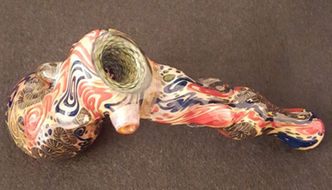 Pre-operation pipe dream Chameleon glass hammer bubbler.