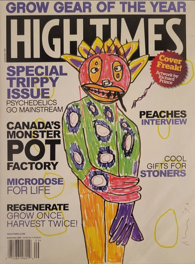 High Times magazine Richard Prince September 2016 alternate cover.
