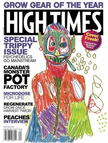High Times magazine September 2016 Richard Prince 2nd alternate cover.