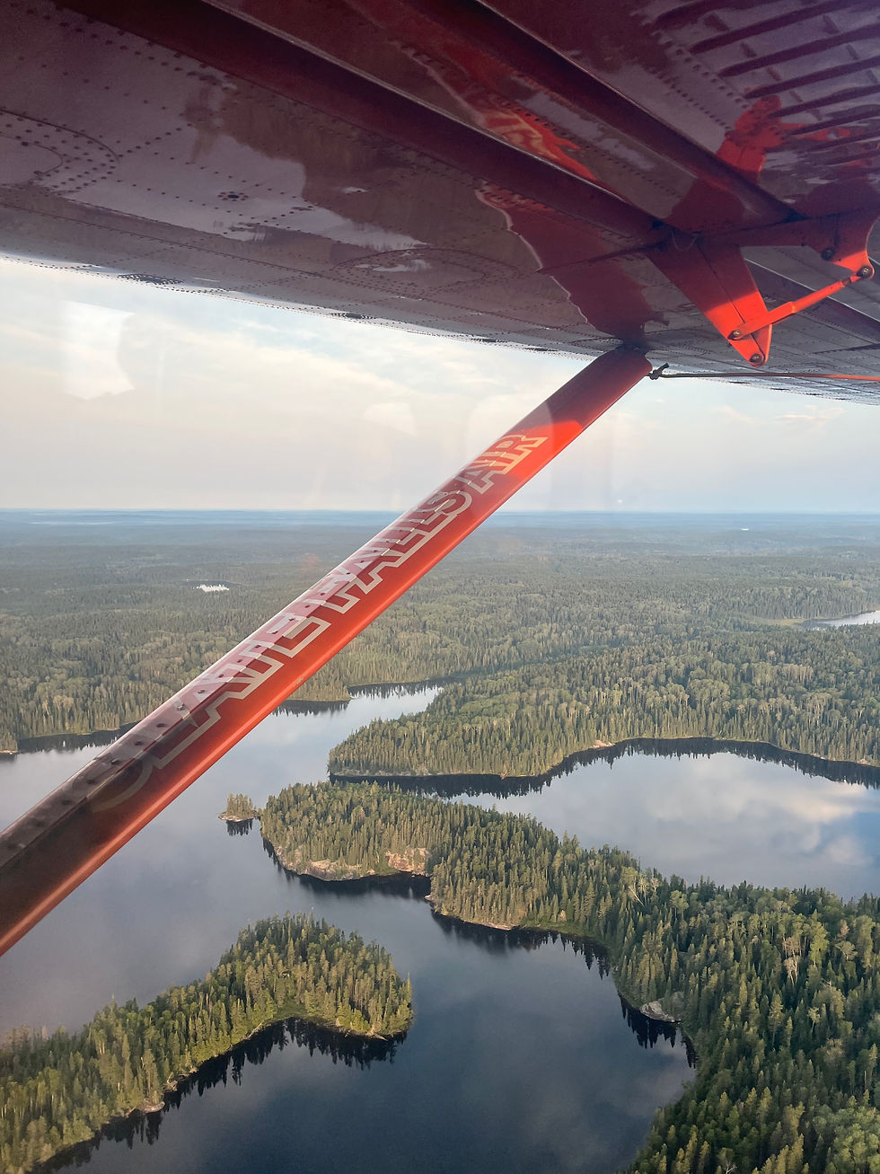 Fly in fishing report from Miniss Lake, Ontario, Canada
