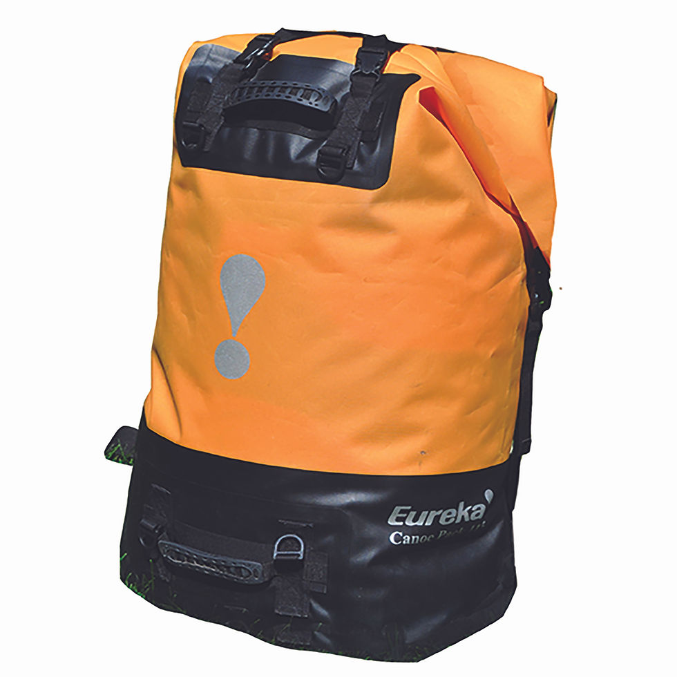 Canoe pack for fly in fishing trips in Northern Ontario, Canada