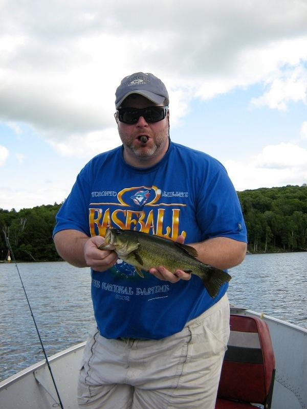 Man with nice bass from Haliburton, Ontario