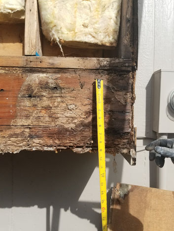 Framing wood rot repairs from Home Pros Painting and Home Repairs of San Antonio TX