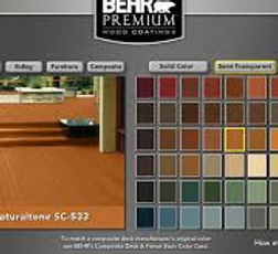BEHR stain color brochure