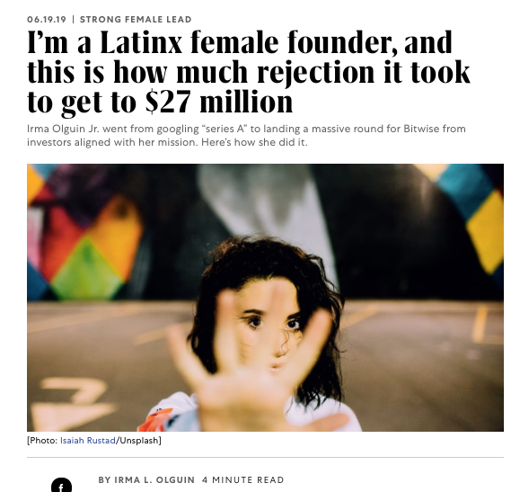 Como emprendedora latina, este es todo el rechazo que enfrenté antes de recaudar $27 millones