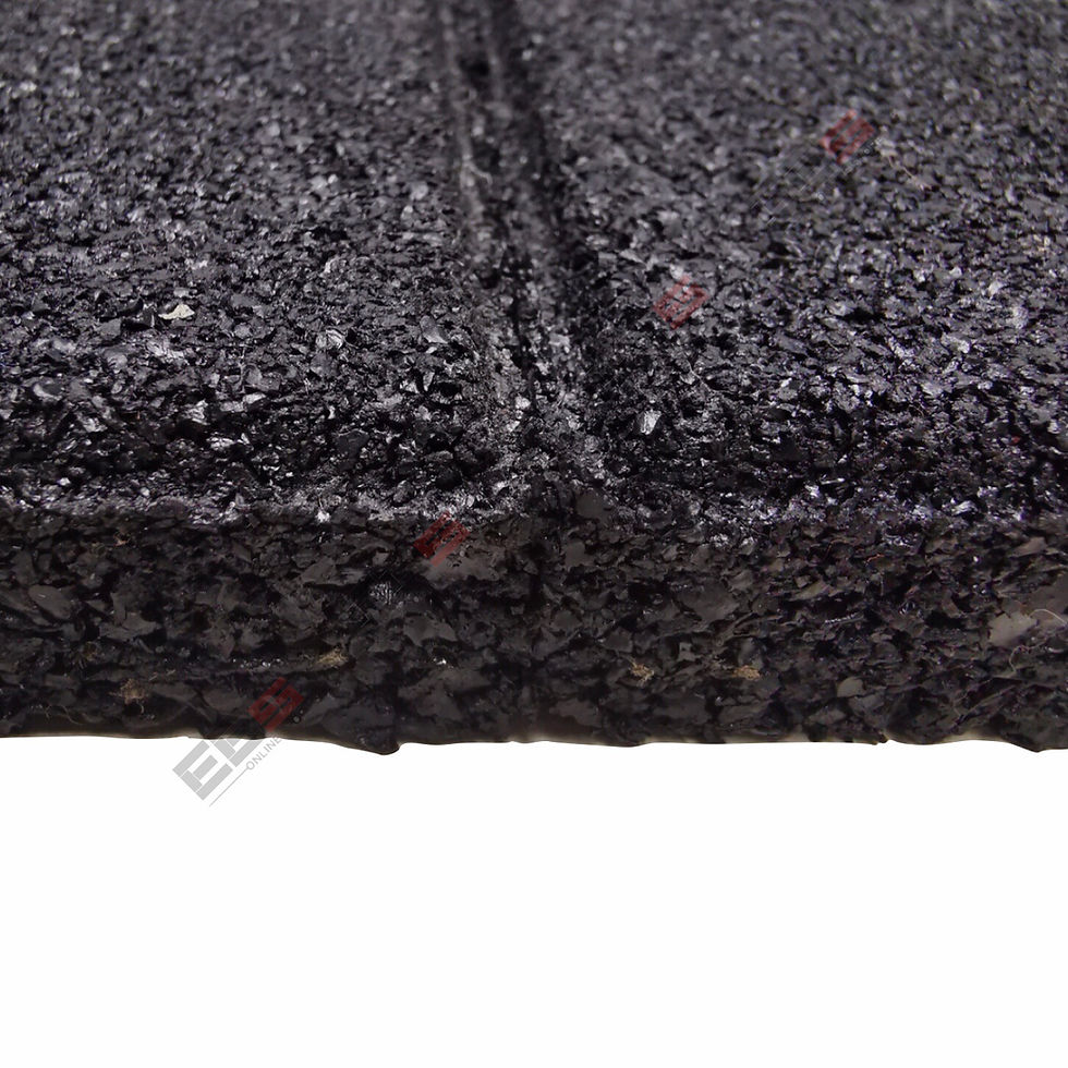 Thumbnail: 25MM RUBBER GYM FLOOR MAT - GYMFIT SQ/ 50CM X 50CM