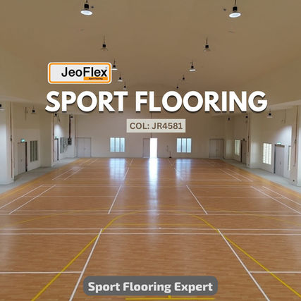 Jeoflex Sport Flooring, Col: JR4581 Maple