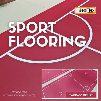 JeoFlex Sport Flooring Sepak Takraw court poster