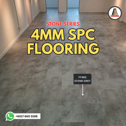 FT480 Stone Grey -Floor Today 4mm SPC Flooring (Stone Series)