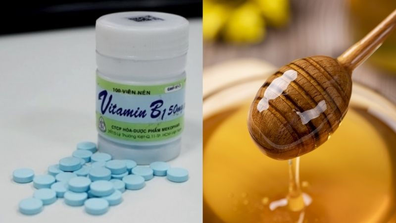 Vitamin B1 kết hợp mật ong giúp tăng cường hiệu quả trắng sáng da