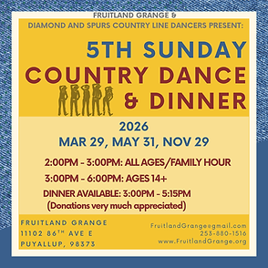 5th Sunday Dances 2026