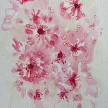 One-of-a-kind card created by delizdoodles, artist in Paris Ontario. Pink Pop