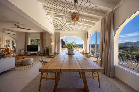 Javea Rental Villa Gavilan Dining Room Seating