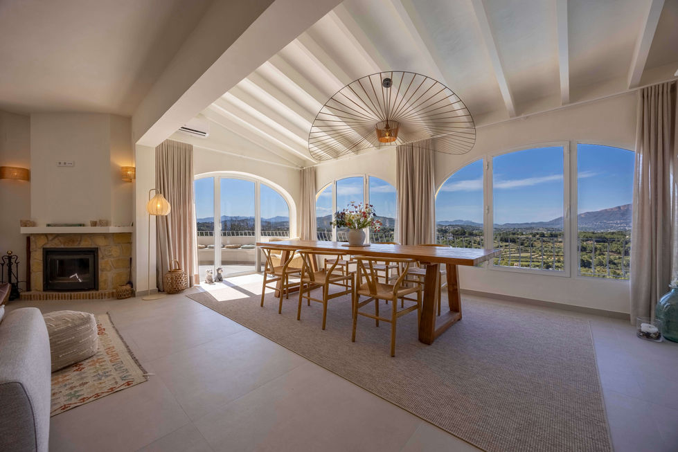 Javea Rental Villa Gavilan Dining Room Seating
