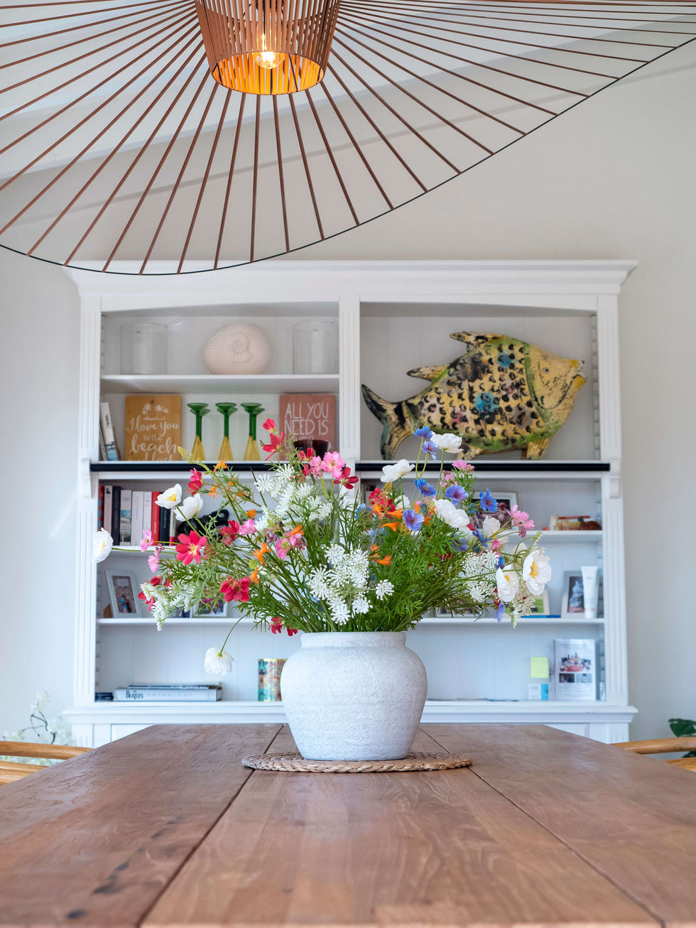 Javea Rental Villa Gavilan Livingroom with flowers