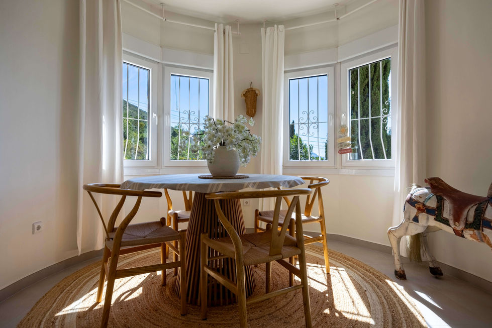 Javea Rental Villa Gavilan Flower Breakfast Corner