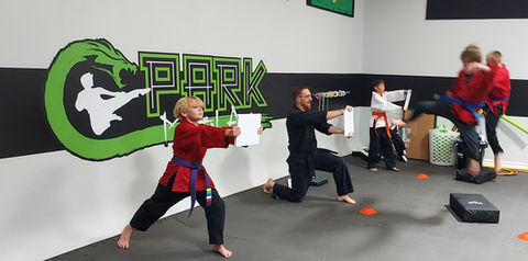 Park Martial Arts board breaking 