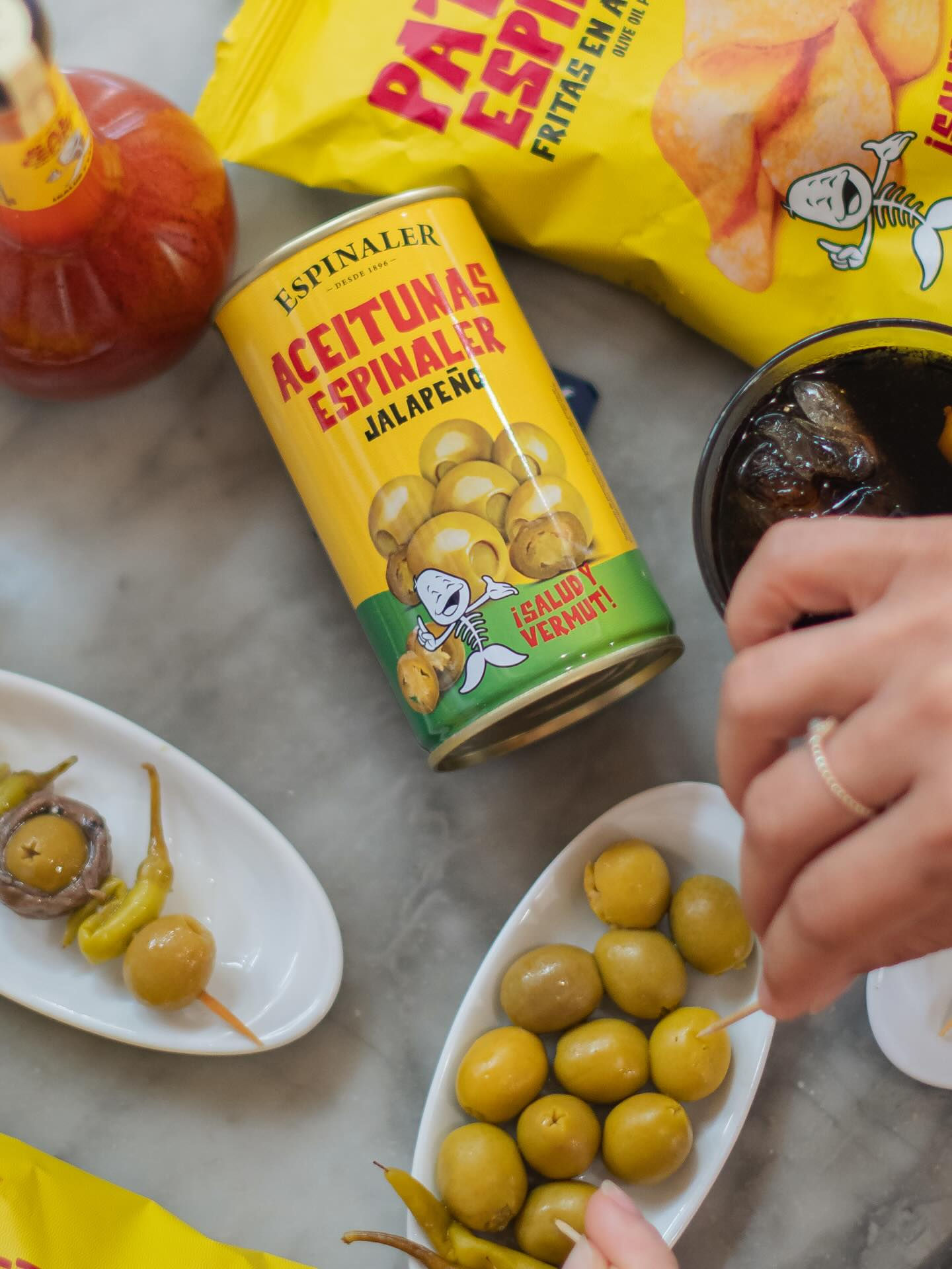 Espinaler Green Olives Stuffed With Jalapeño