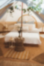 Glamping interior
