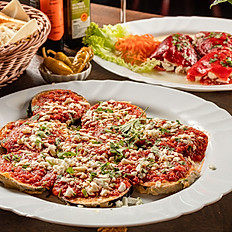 12) Auberginenscheiben mit Kräuter- Tomatensud