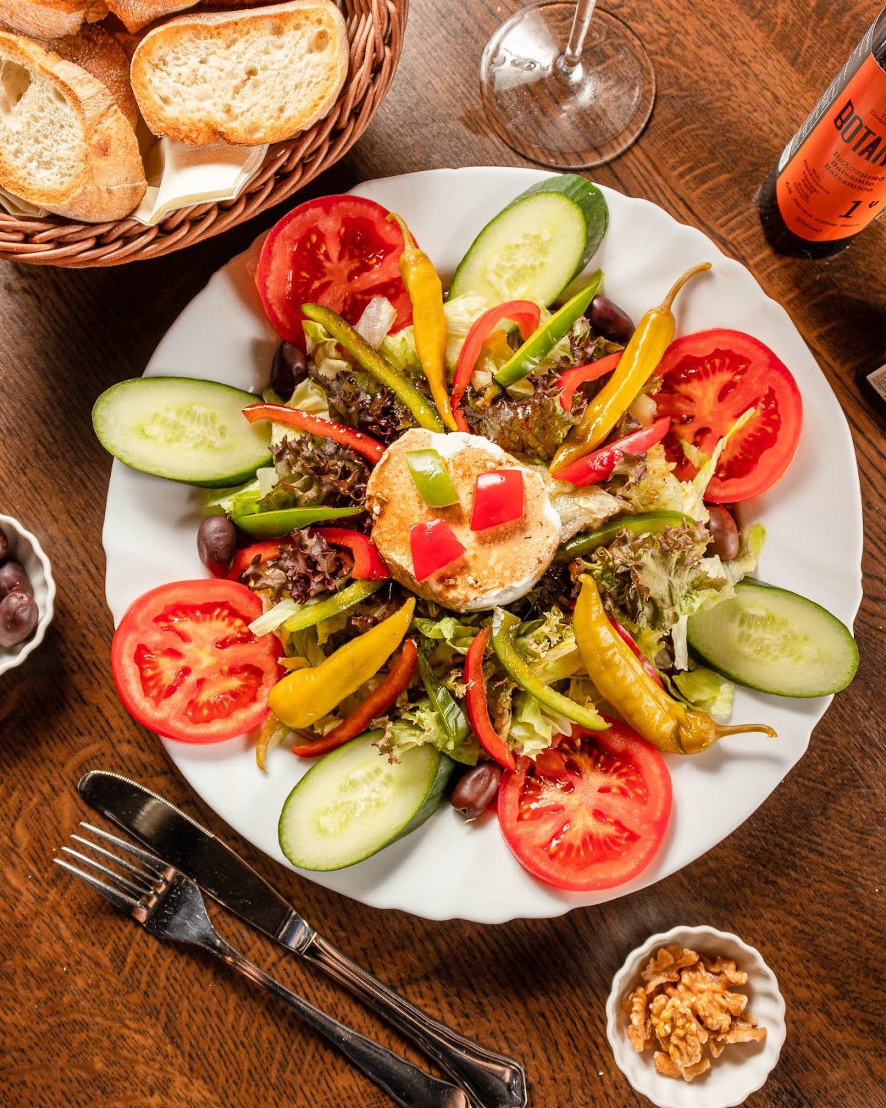 Arranged Food and Objects