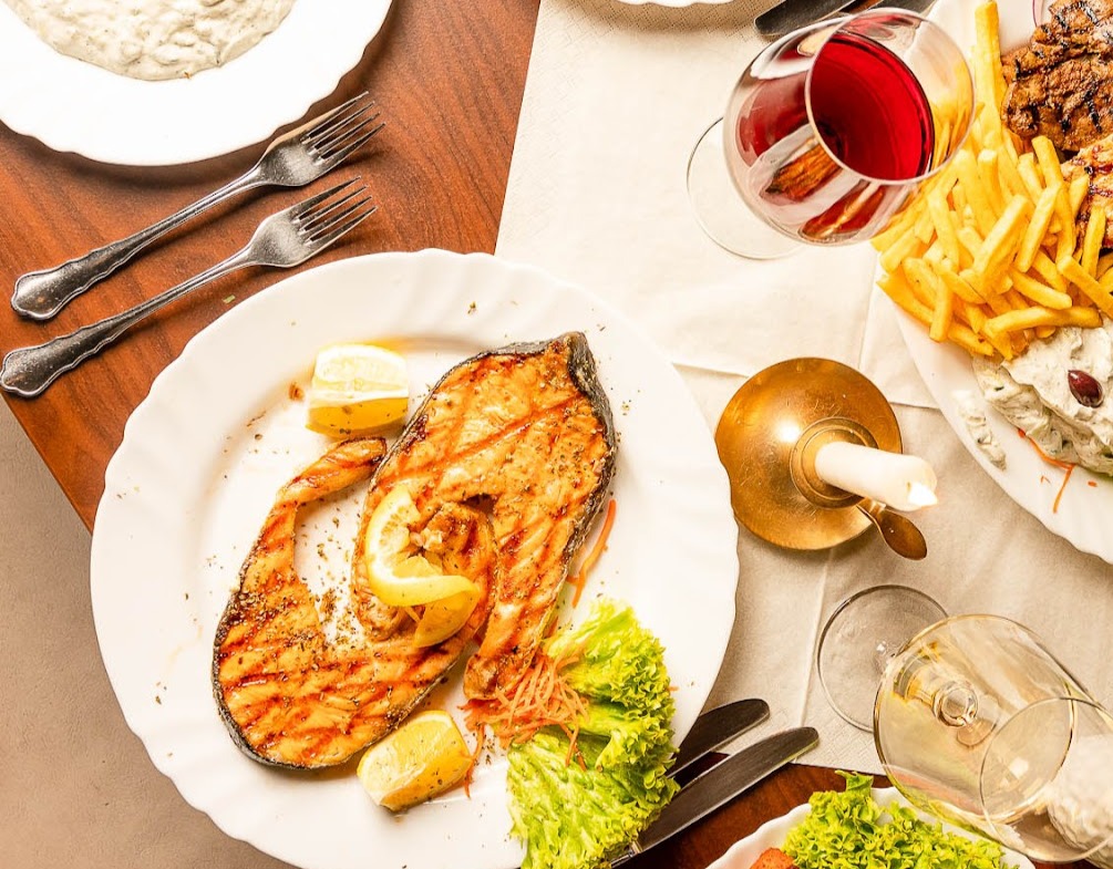 Arranged Food and Objects