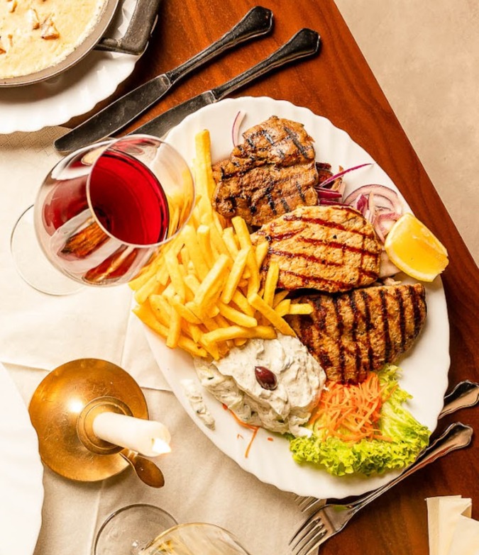 Arranged Food and Objects