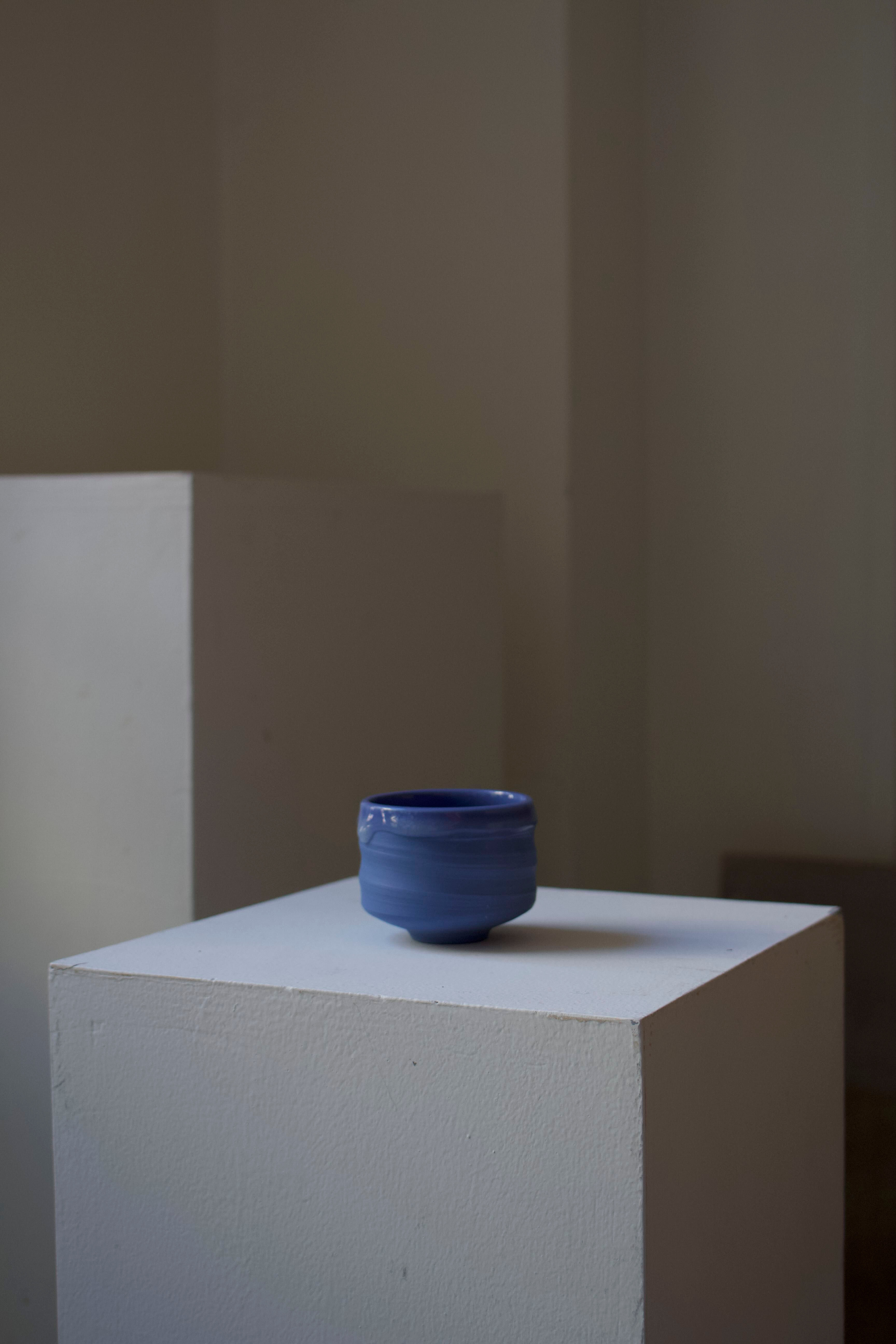 blue porcelain teacup