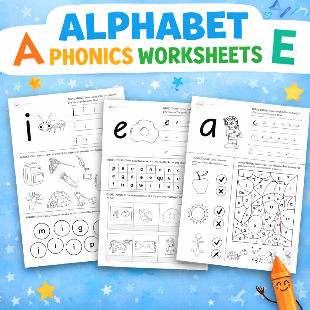 Alphabet Worksheets - Introducing Graphemes