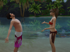 Getting Ready to Go for a Swim