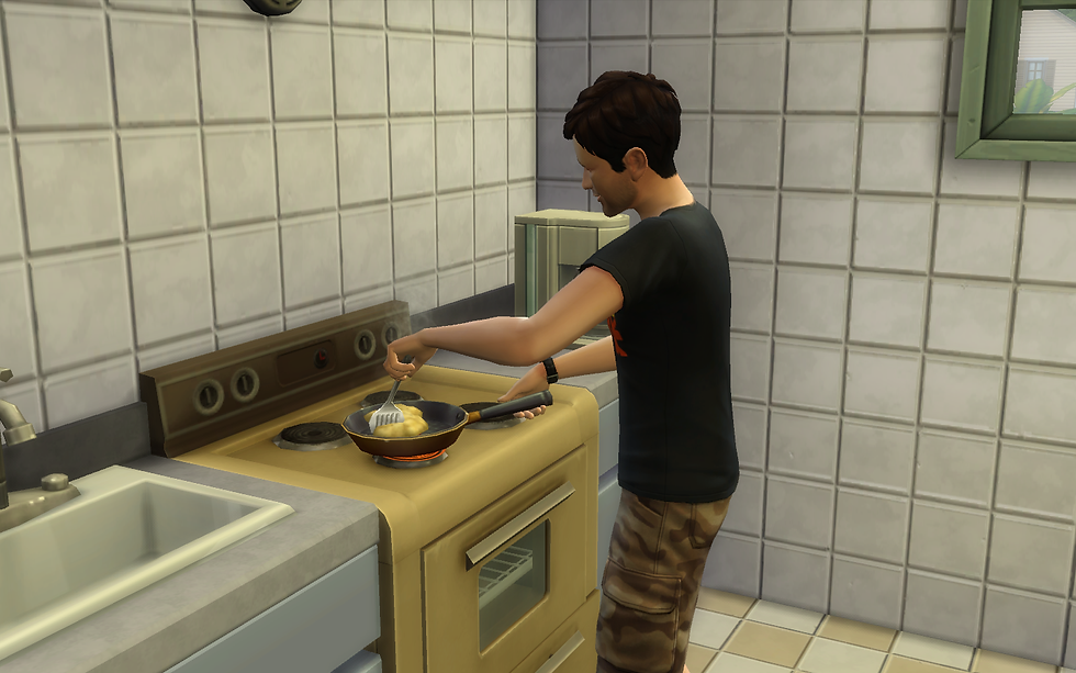 Cooking Eggs and Toast