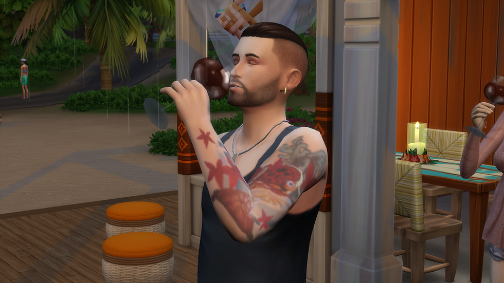 Drinking some good booze