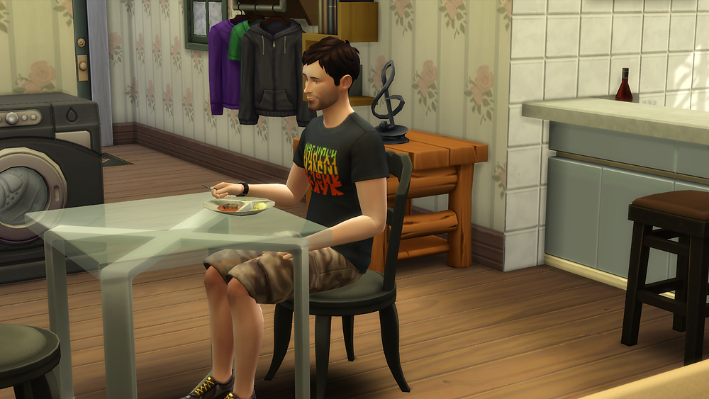 Having lunch