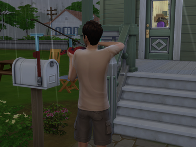 Playing the Violin in the Rain!