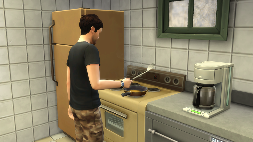 Making pancakes