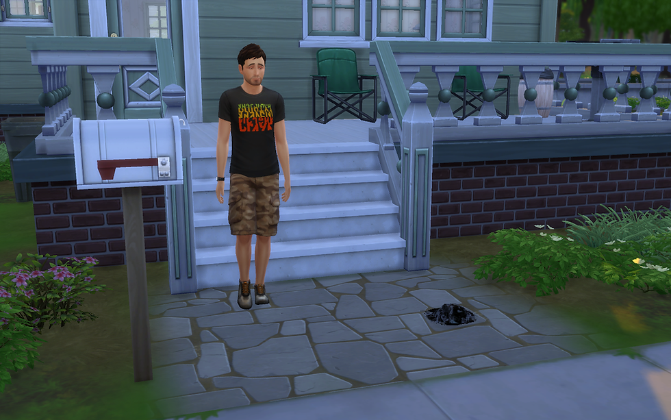 Garbage by My Patio Steps