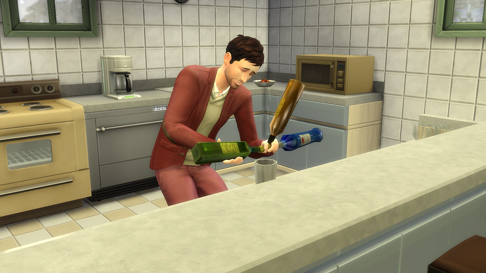 Mixing up a drink