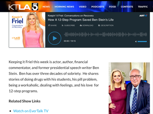 How A 12-Step Program Saved Ben Stein’s Life | Keepin’ It Friel