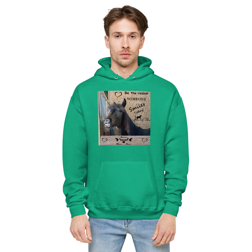 Thumbnail: Smile Today Unisex fleece hoodie