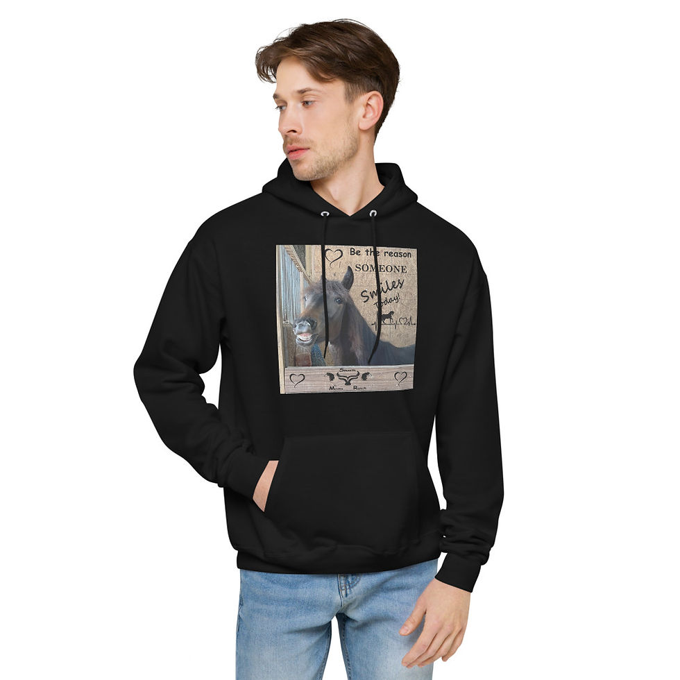 Thumbnail: Smile Today Unisex fleece hoodie