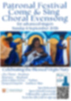 Calling all advanced singers: our Patronal Festival Come and Sing Choral Evensong is on 6th September (3pm rehearsal, 5pm service, followed by fizz!). Music by Bruckner (Ave Maria), Mathias (Jesus College service), and Kathleen Allan (I syn of a Mayden). Sign up using the QR code on the poster.