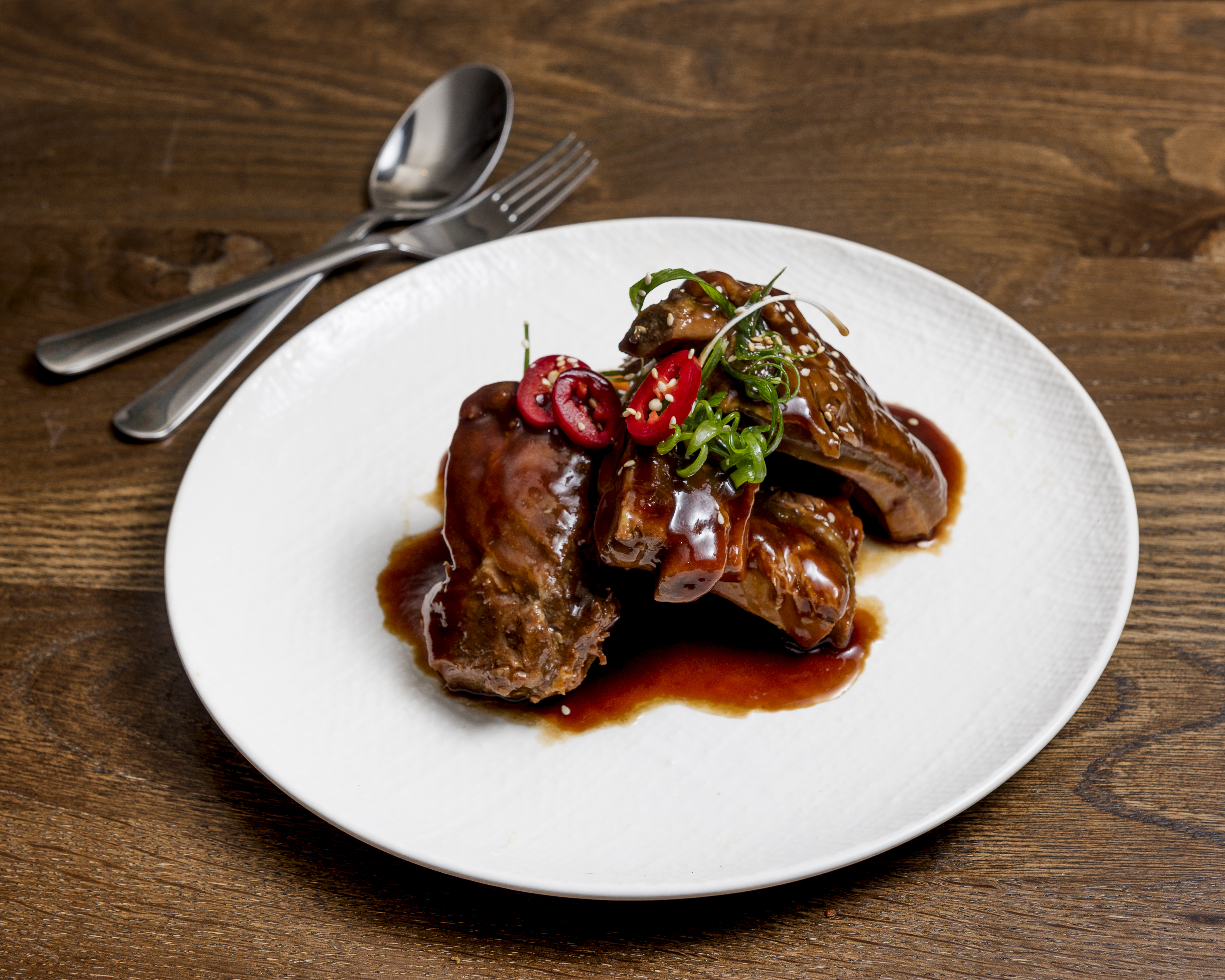 Arranged Food and Objects