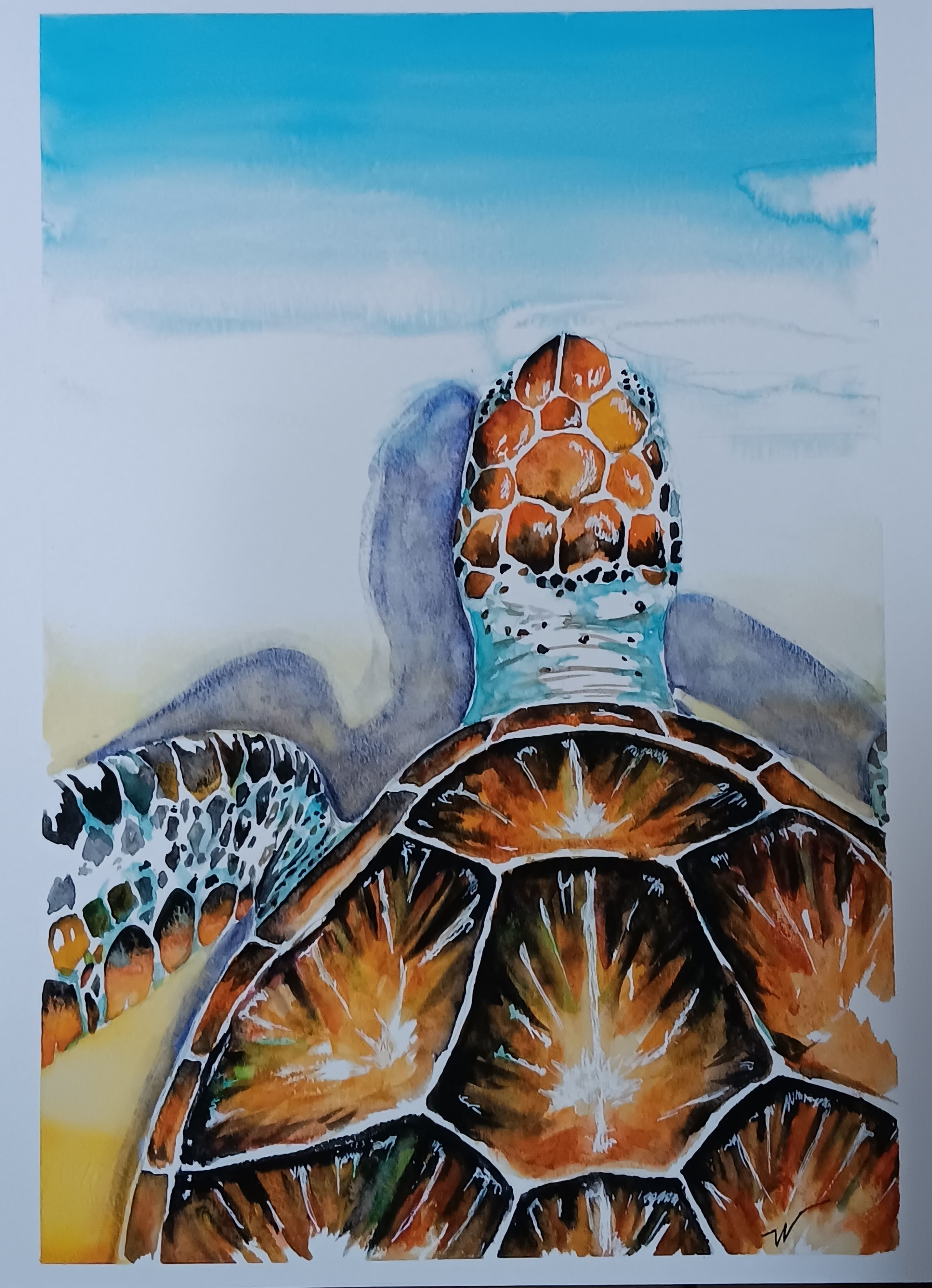 Triptych - Migration 1 (42 x 29.6 cm) - Also available in Limited Edition