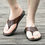 Thumbnail: Men's Sandals Summer Men Flip Flops Slippers Leather 