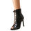 Thumbnail: Women's Summer Hollow Stiletto Peep-toe Mesh Sandal Boots