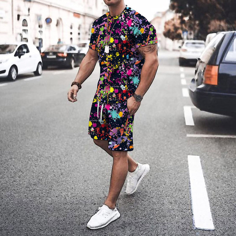 Thumbnail: Summer Fashion  New Men 2 Piece