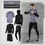Thumbnail: 5pcs/set Tracksuit for Men Gym
