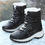 Thumbnail: Winter Shoes Waterproof Boots Women Snow Boots Plush Warm Ankle Boots