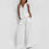 Thumbnail: Vest Suits V-neck Botton Sleeveless Top And Loose Straight Trousers Casual Women