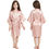 Thumbnail: Pink robes for Girls Nightwear Satin Silk Kids Robes Children Kimono 